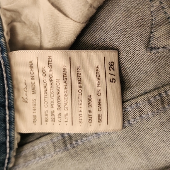 KanCan Distressed Skinny Jeans, size 5/26, in EUC!! - Picture 5 of 12
